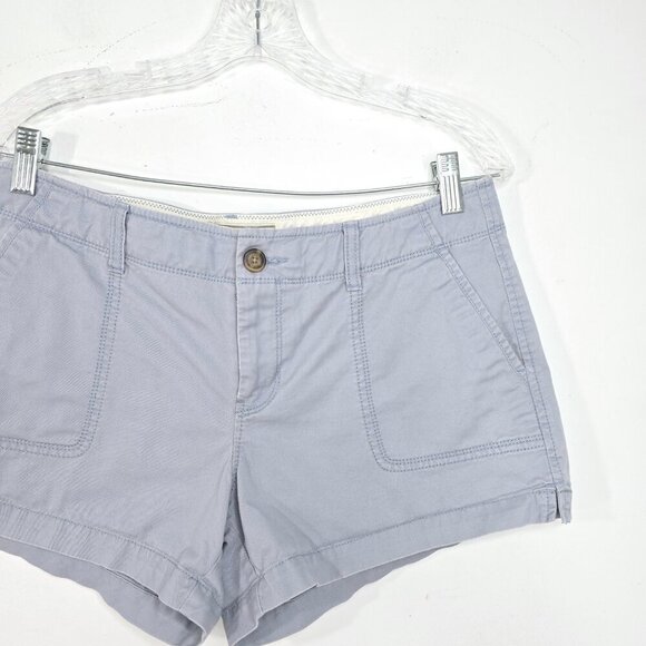 Vintage 90s Y2K Old Navy Grey Blue 3.5" Inseam Perfect Shorty Shorts Low Waist - Picture 3 of 6